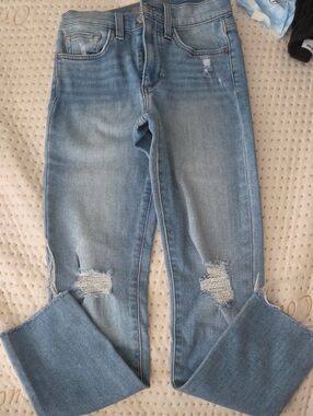 Joe's Jeans Light Blue Distressed Flare Jeans